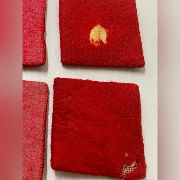 (Lot of 7) 1940s WWII Era Homemade Hand Knitted Country House Scene Coasters - Picture 12 of 12